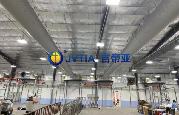 日本矢崎集团越南工厂选用吉帝亚通用性纤维织物布风管